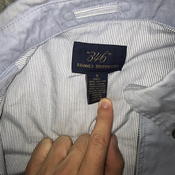 Small Brooks Brothers Zip Up Jacket - Picture 3 of 4