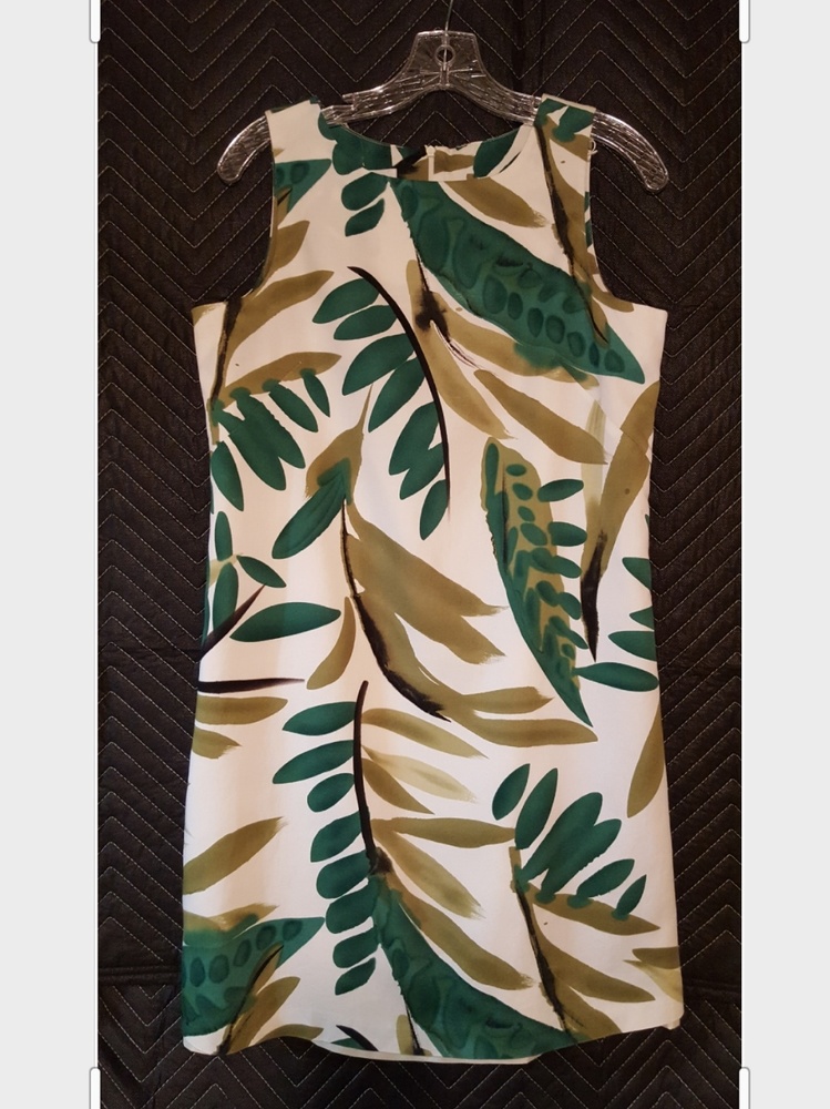 Bold tropical print summer dress