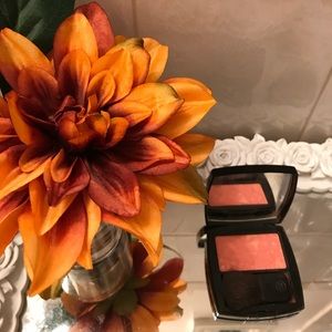 Chanel blush with a little shimmer in tweed coral