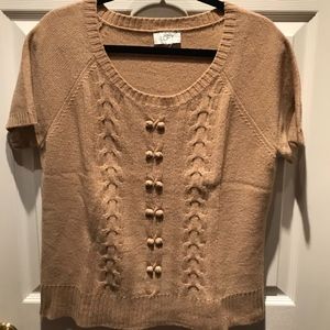 Ann Taylor Loft wool blend camel colored Sweater