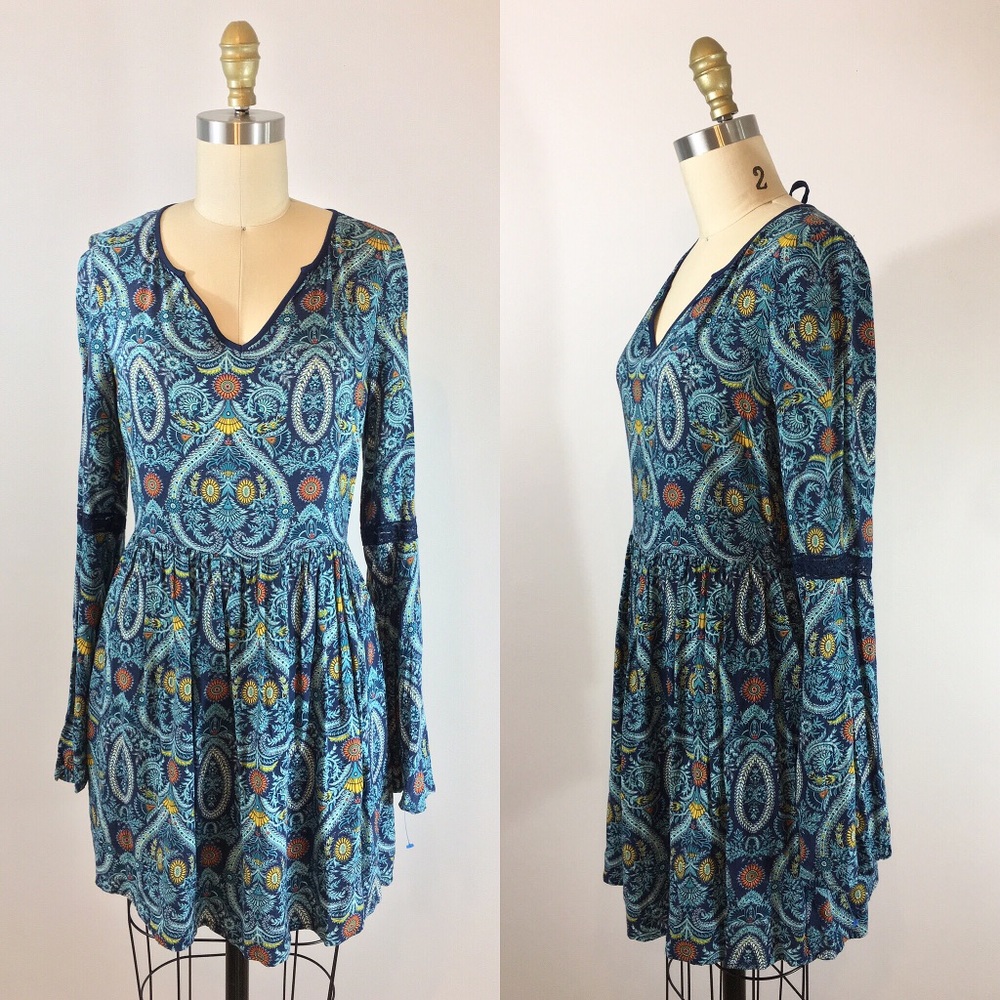 Bell sleeved Bohemian tunic Blouse