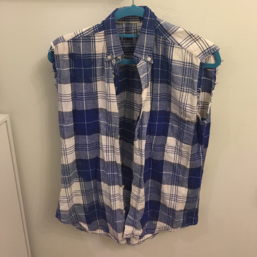 Beverly Hills rodeo club flannel vest !