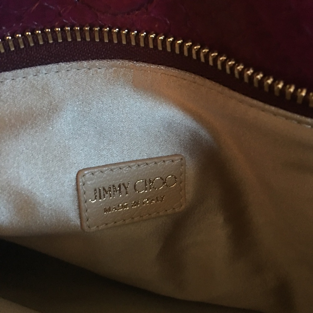 Gorgeous! Jimmy Choo Python Crystal Clutch - image 7