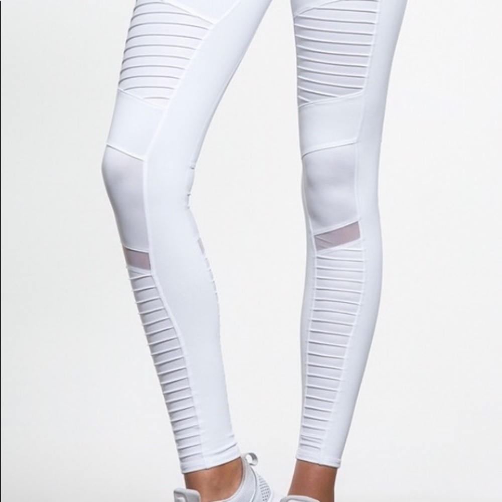 Alo Yoga Moto Yoga Legging White (M)