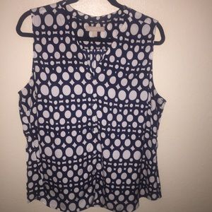 Sleeveless Banana Republic XL top
