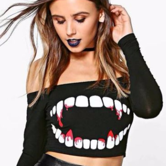 Boohoo Petite Tops - Boohoo Black Crop Top