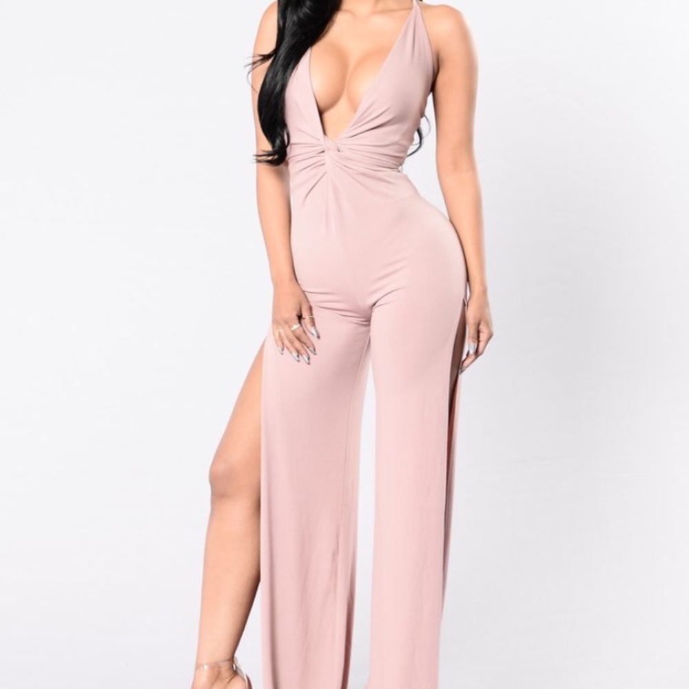 Fashion Nova-“how lucky you are” jumpsuit.