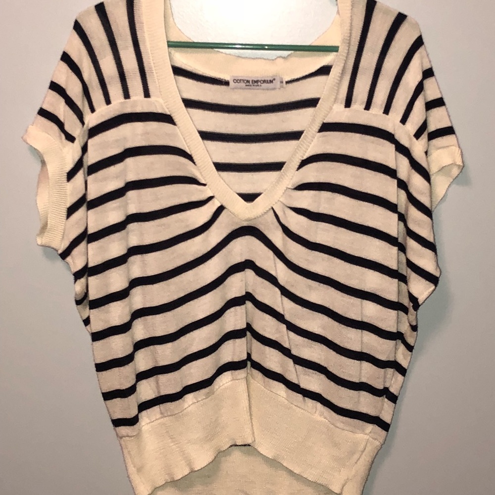 Navy Blue / Cream Sweater