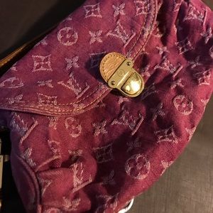 Louis Vuitton Pink Mini Denim Monogram Shoulder