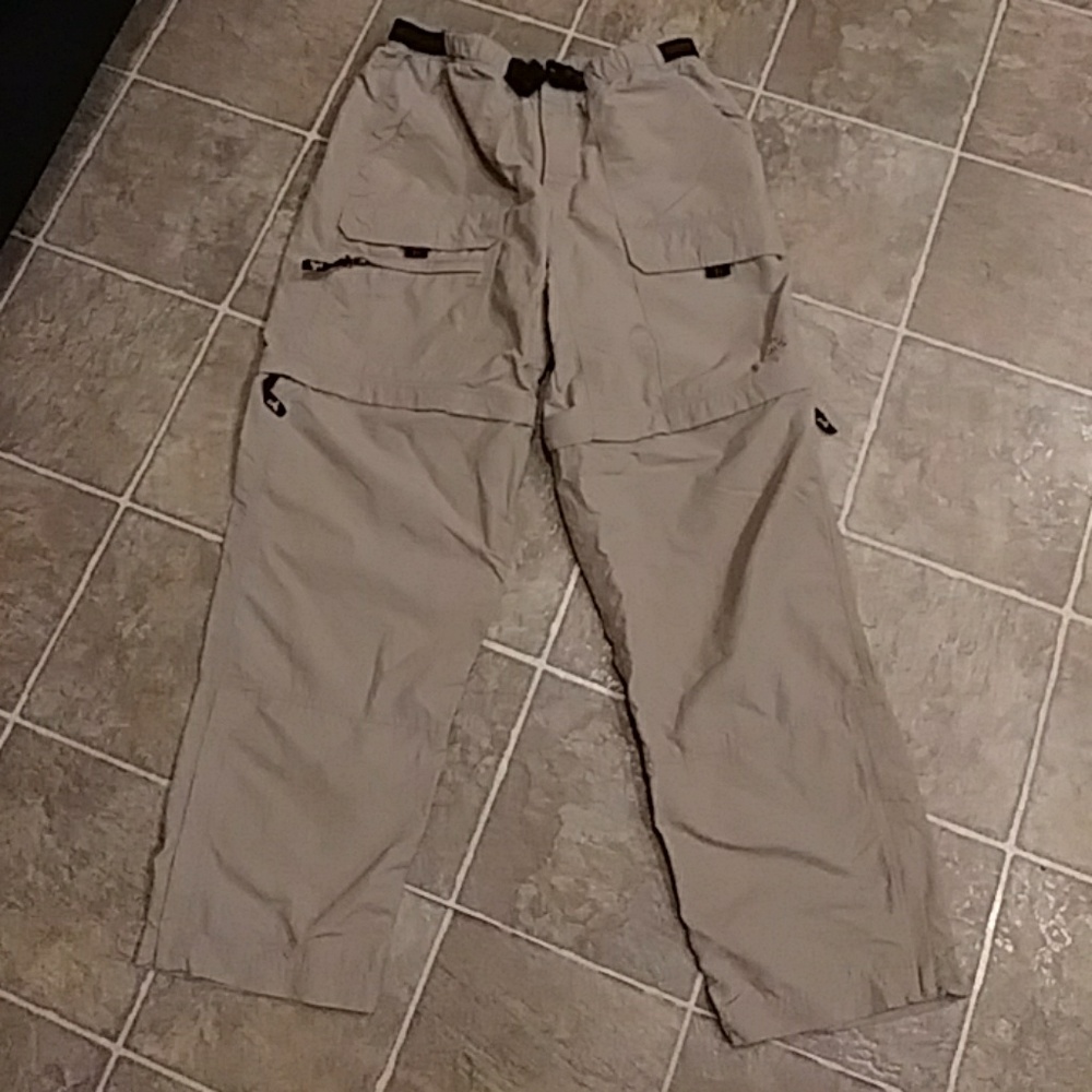 Mens EMS convertable khaki hiking pants 33
