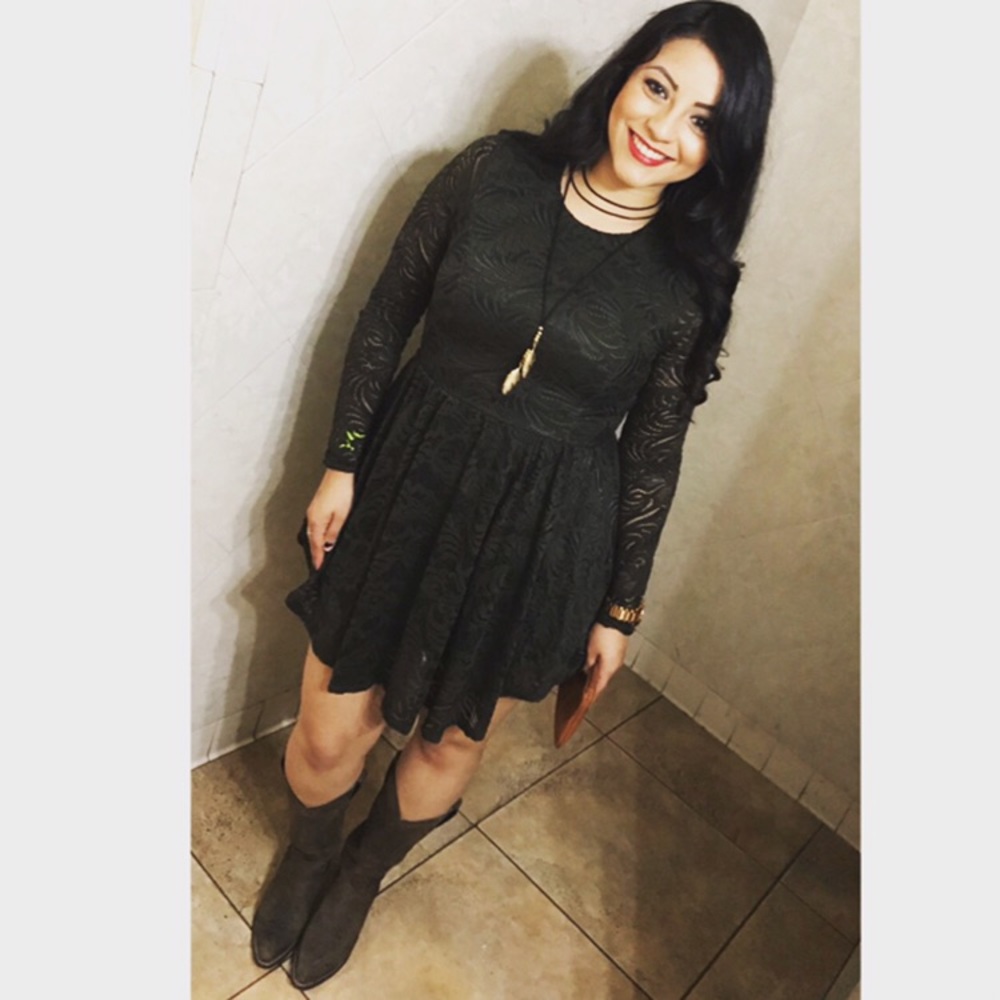 Olive green dress