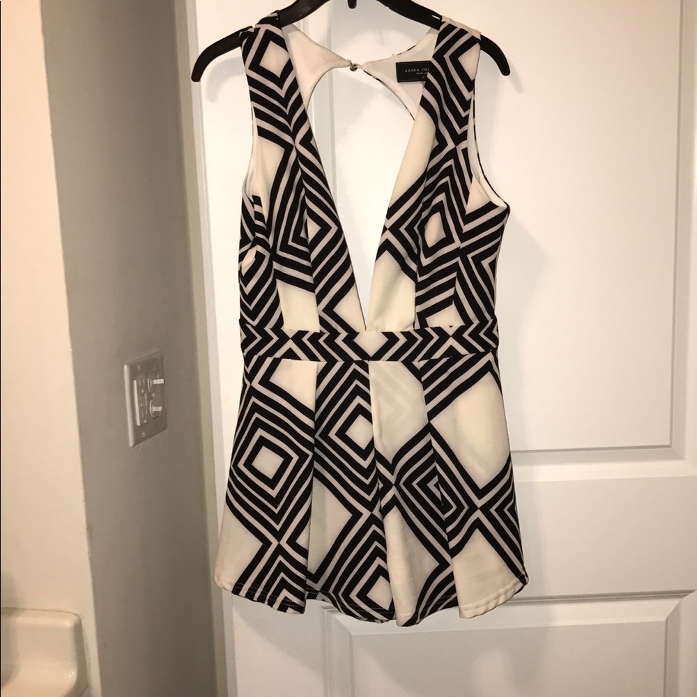 Black and White Romper