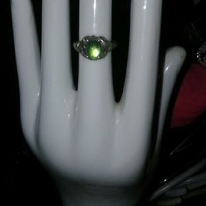 Crystal ball ring