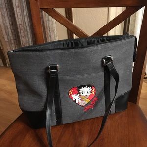 # H Betty boop black and grey bag