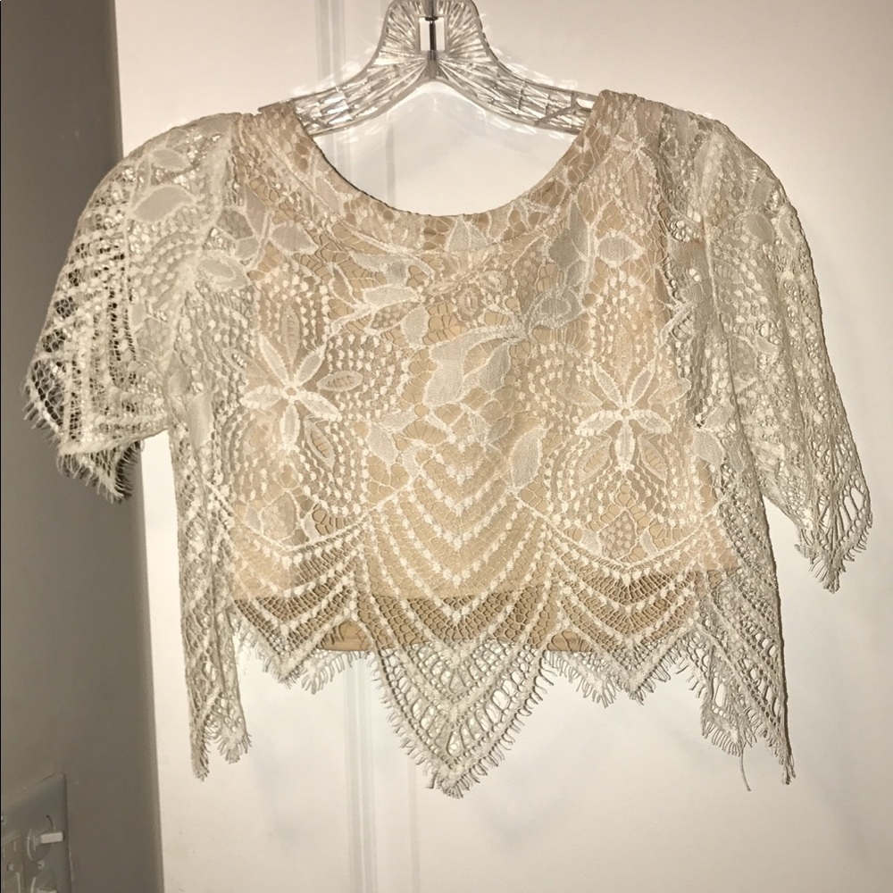 Lace Nude 2-piece - Picture 2 of 3
