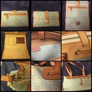 Dooney & Bourke Signature tote and matching wallet