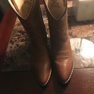 Kids leather cowboy boot