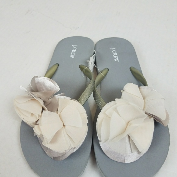 J CREW GREY SLIPPER TONG - Picture 5 of 8