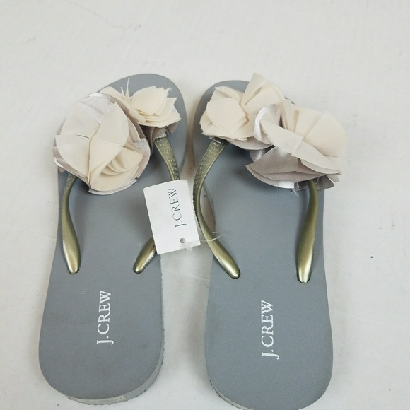 J CREW GREY SLIPPER TONG - Picture 8 of 8