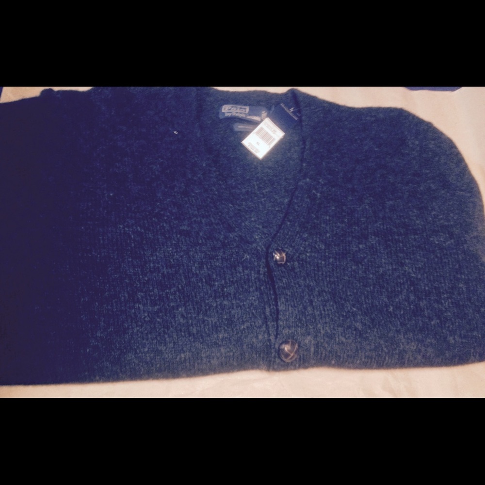 POLO CARDIGAN SWEATER