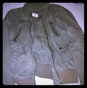 Green H&M utility jacket