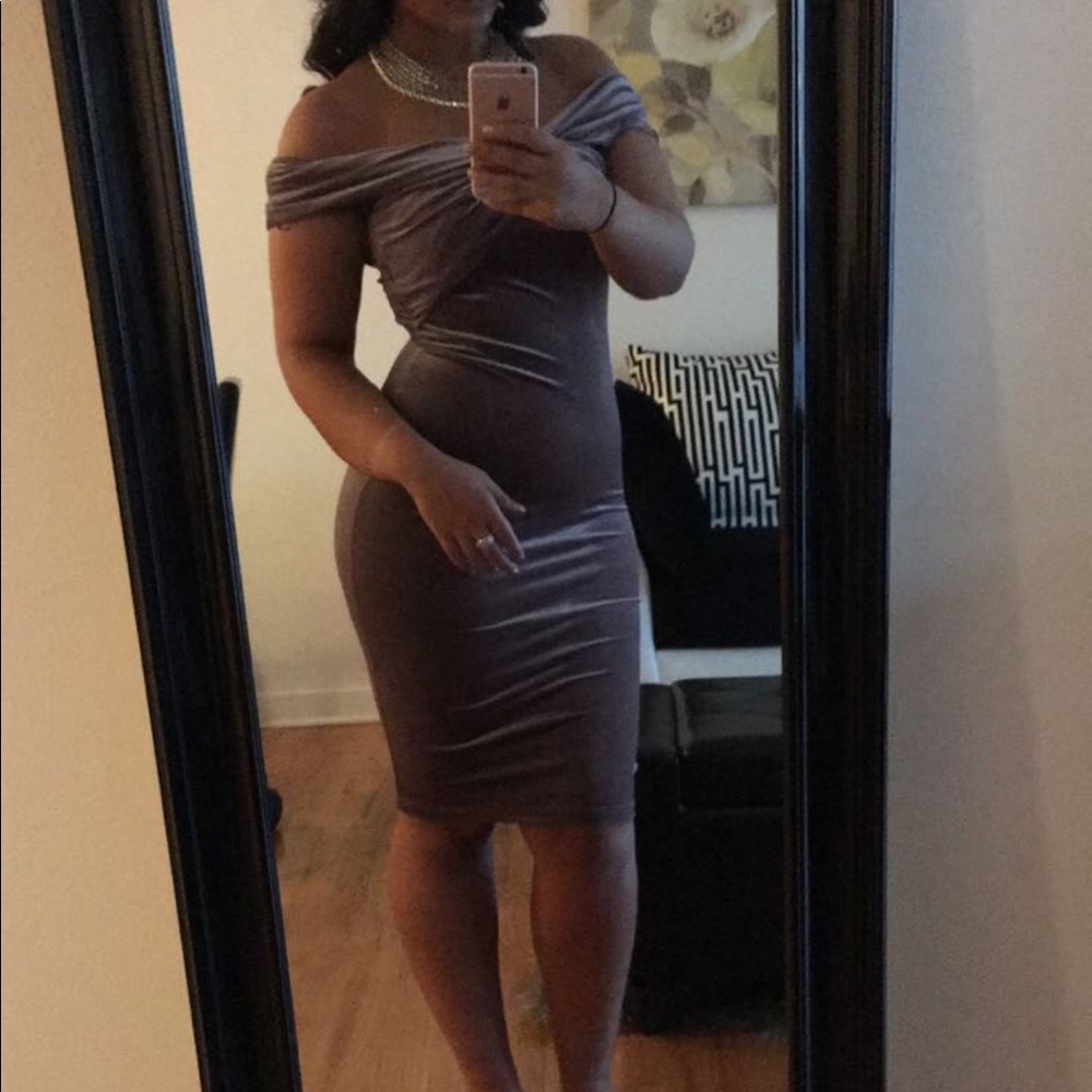 Velvet Purple Dress