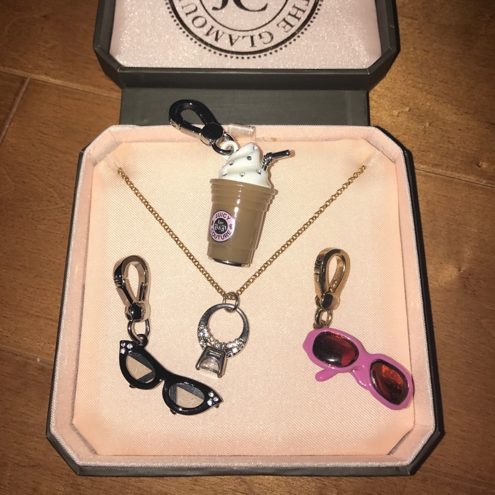 Juicy Couture charms✨ glasses / frappe ring