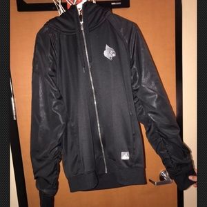 Louisville cardinal black adidas hoodie and pants