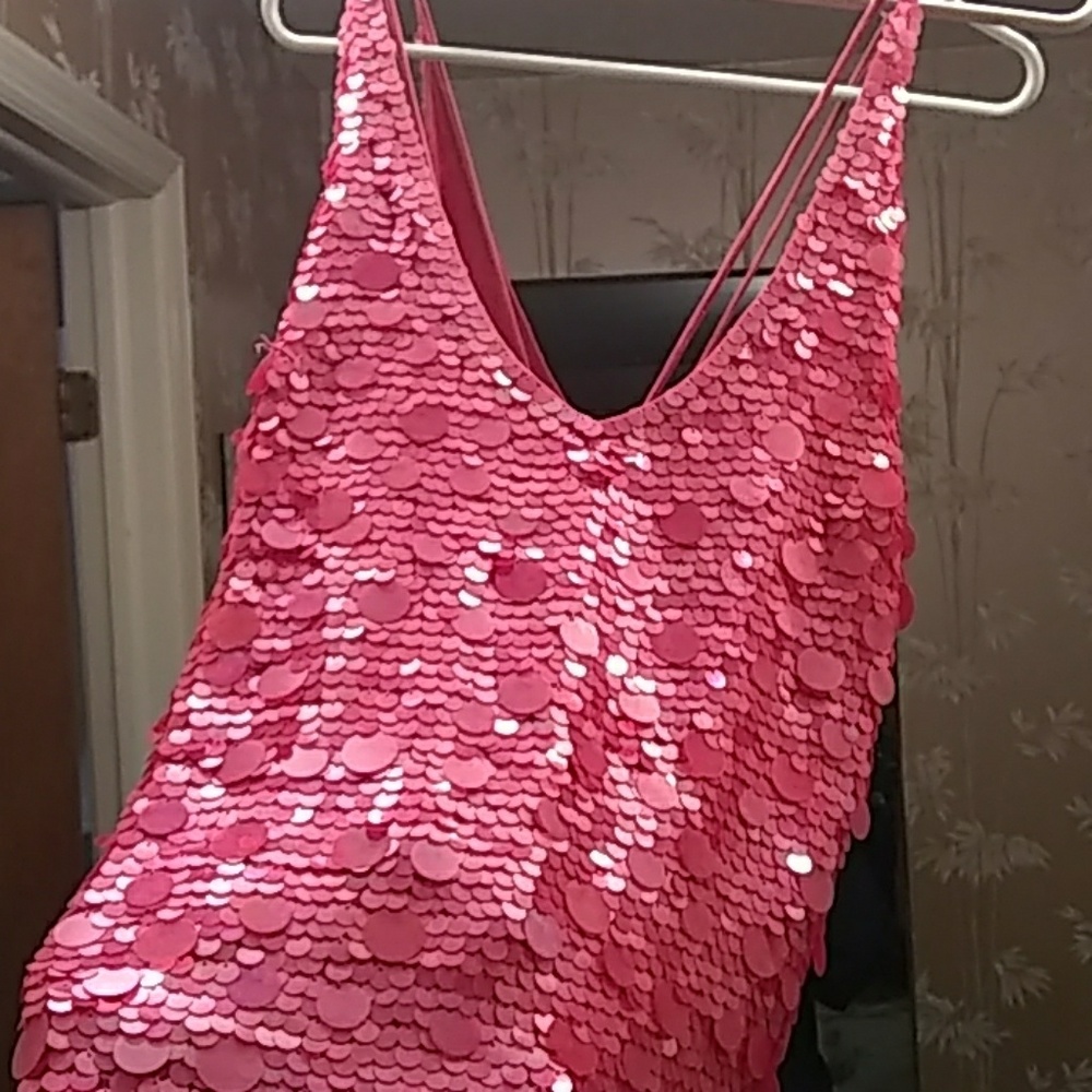 DKNY City Sequin Silk Cami