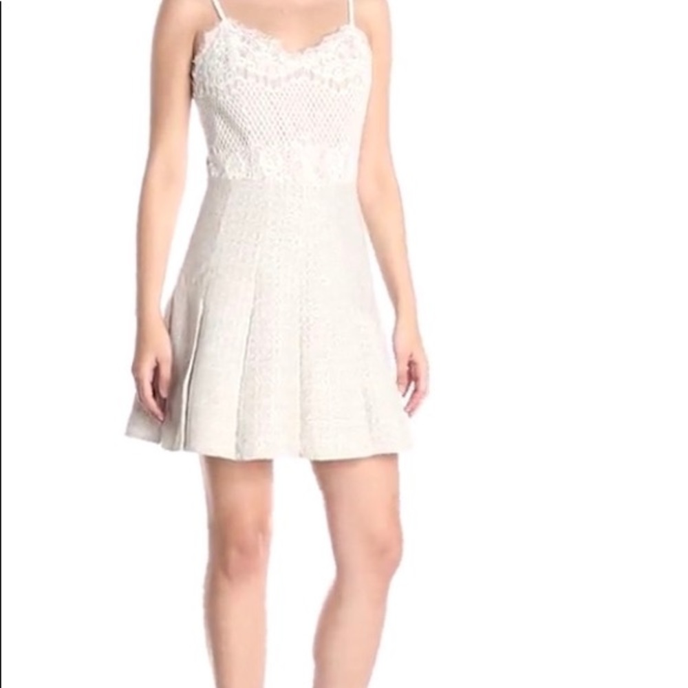 Tweed lace dress