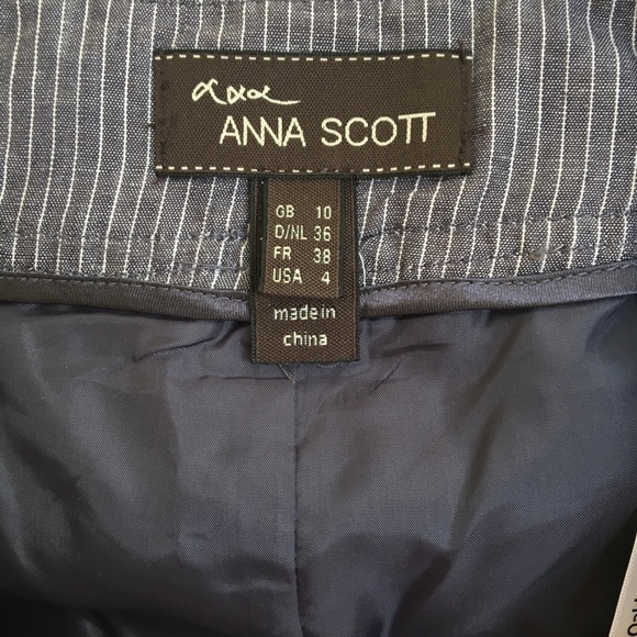 2 for $12 Anna Scott Double Button Pinstripe Skirt - Picture 6 of 6