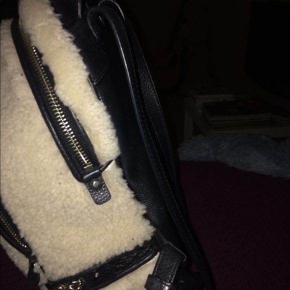 Michael Kors Rhea Small Shearling/Leather Backpack main image 6