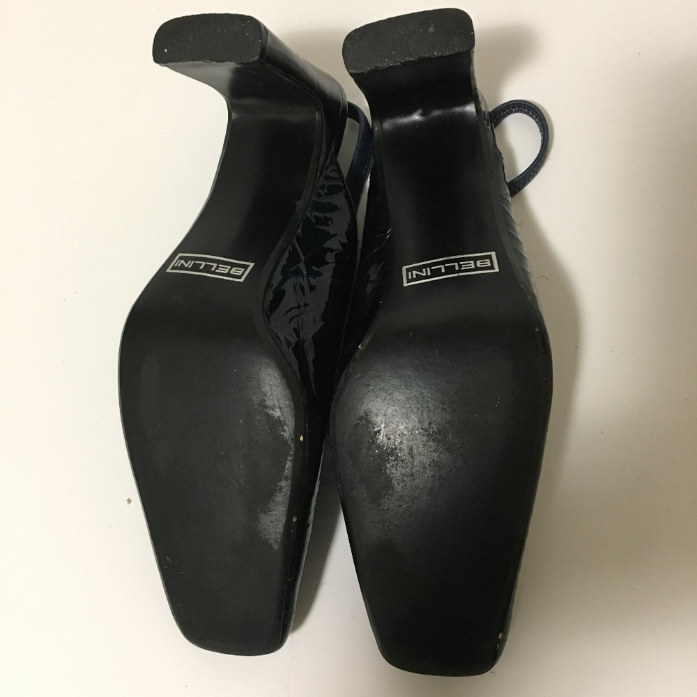 BELLINI SLINGBACK PUMPS HEELS GENUINE LEATHER - Picture 5 of 5