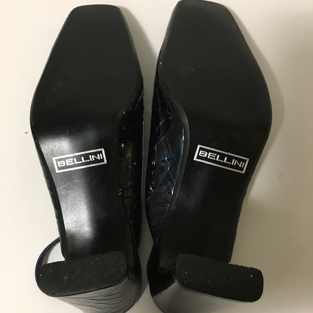 BELLINI SLINGBACK PUMPS HEELS GENUINE LEATHER - Picture 2 of 5