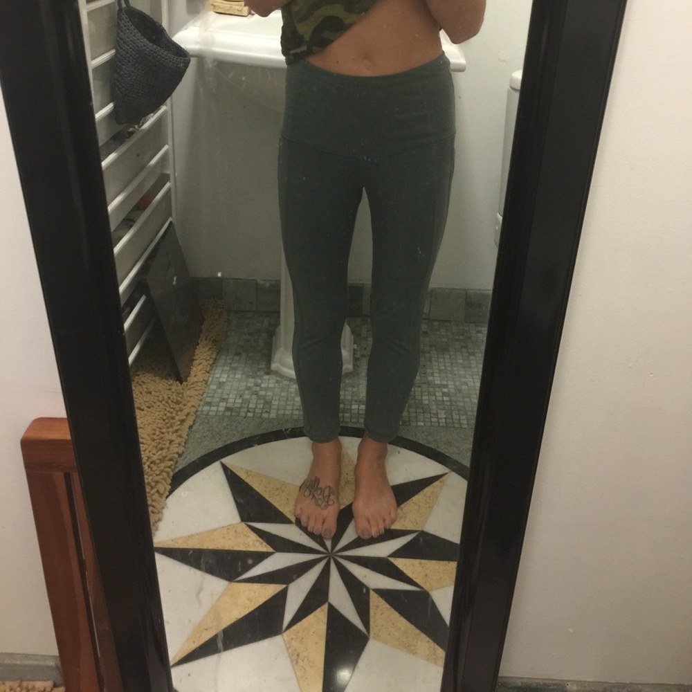 Victoria secret army green crop