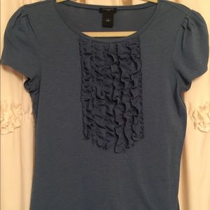 Ann Taylor ruffle top shirt