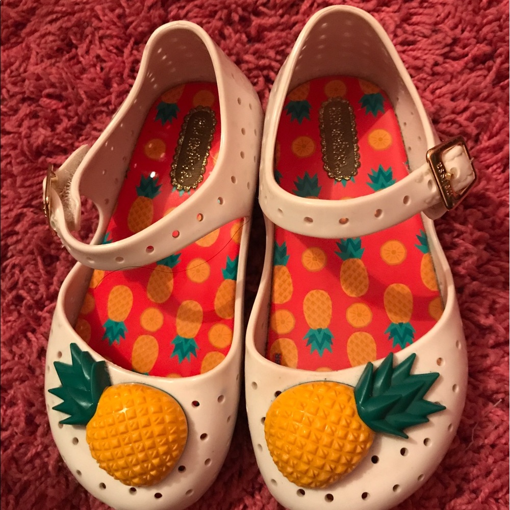 Mini Melissa Pineapple Mary Jane size 8