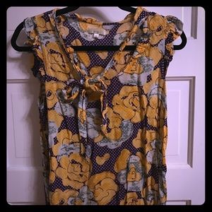 Cute anthro floral print top