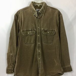 Men’s Carhartt Thick Denim Shirt Size Large
