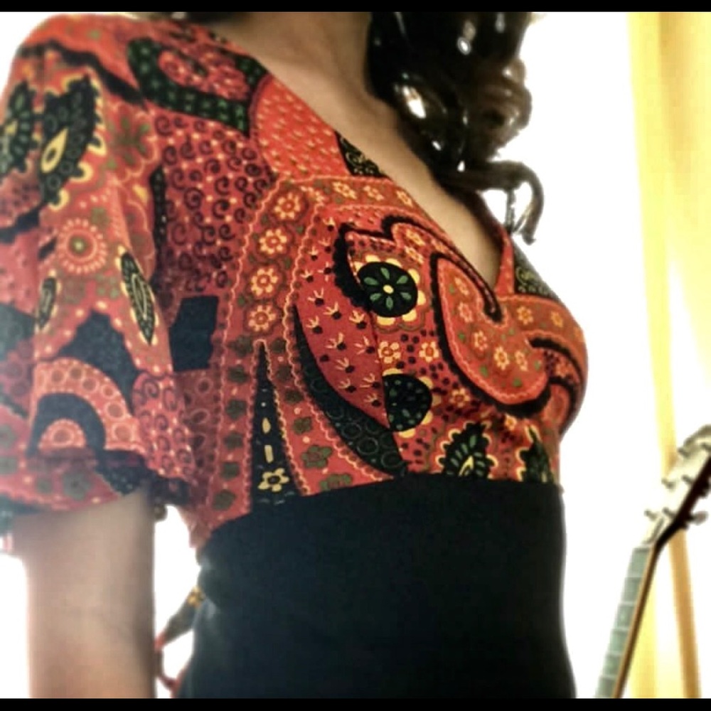 SOLD VTG Paisley Mini Dress