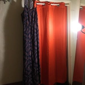 Red white and blue light cotton summer dress