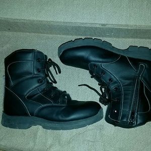 Boys side zip combat boots