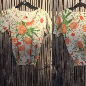 Springtime Retro Style Sweater Top