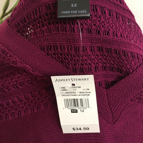 💜Ashley Stewart V-neck Sweater 💜✖️Price Firm✖️ - Picture 4 of 5