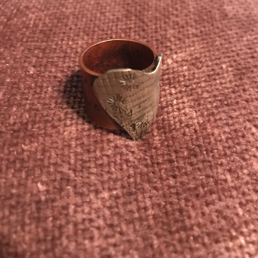 Steampunk Handmade copper ring