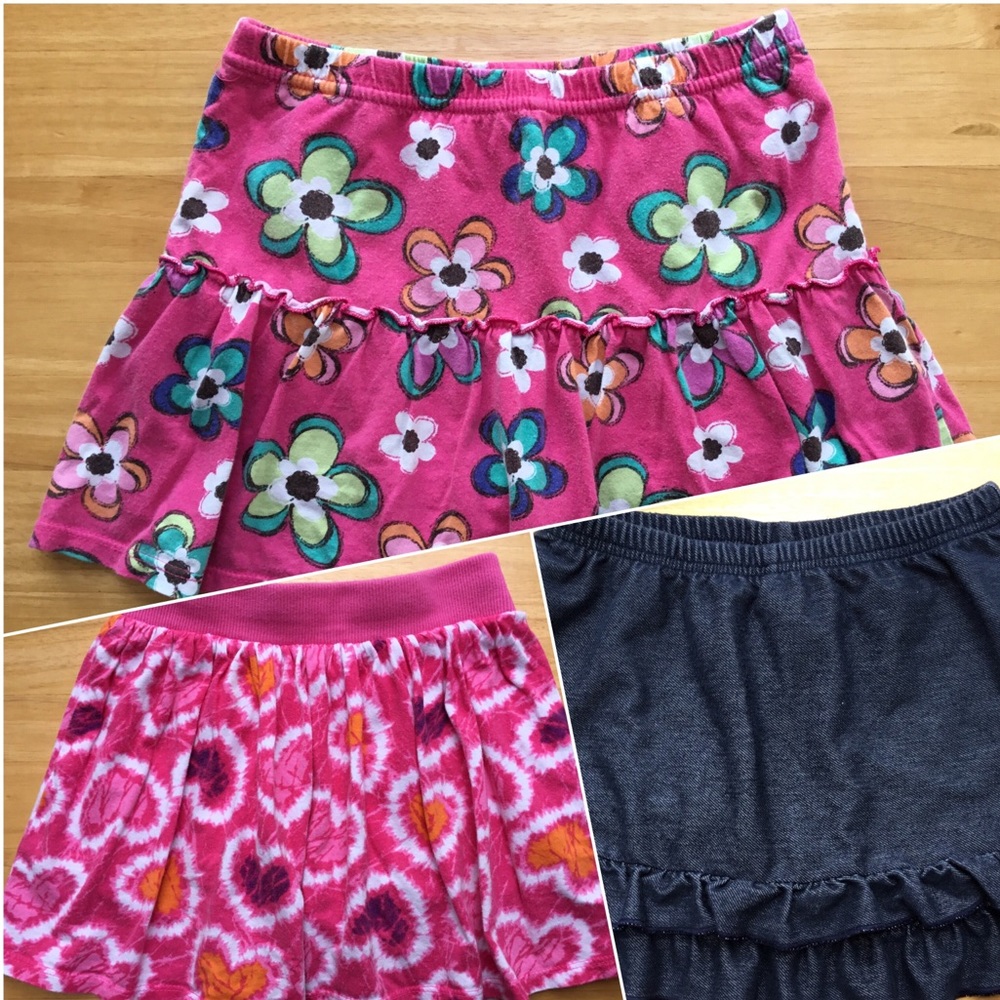 Girl’s 3 Skorts Bundle (Sizes 7/7/6X)