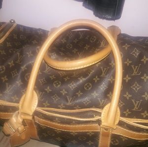 Louis vuitton sac chien 55 pet carrier. (Biggest)