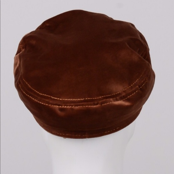 Brown Velvet Fiddler Cap - Picture 4 of 4