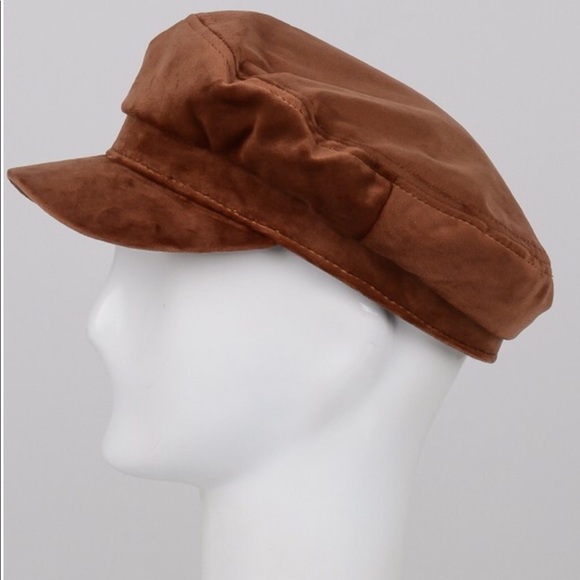 Brown Velvet Fiddler Cap - Picture 2 of 4