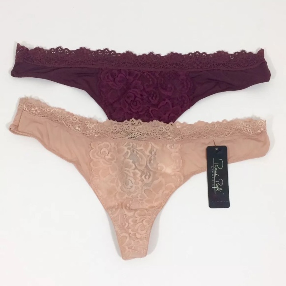 Rene Rofe 2 pcs Thongs XL